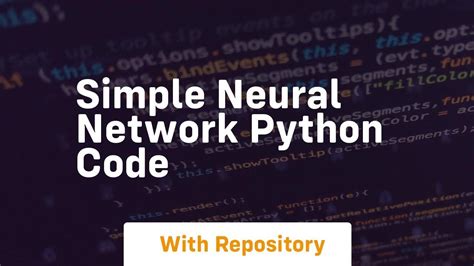 simple neural network python code