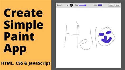 Simple Paint App Using Html And Javascript