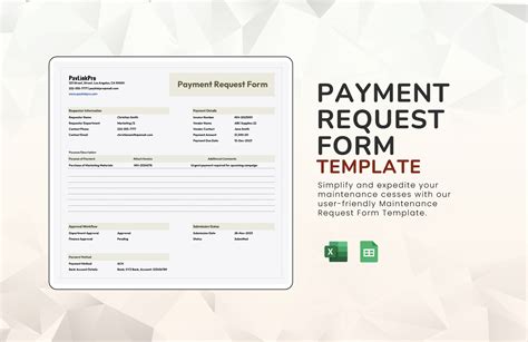 simple payment request form template