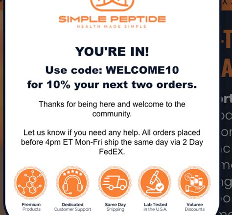 simple peptide promo code
