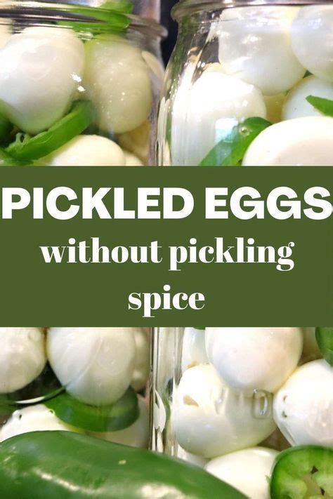Simple Pickled Eggs No Pickling Spice