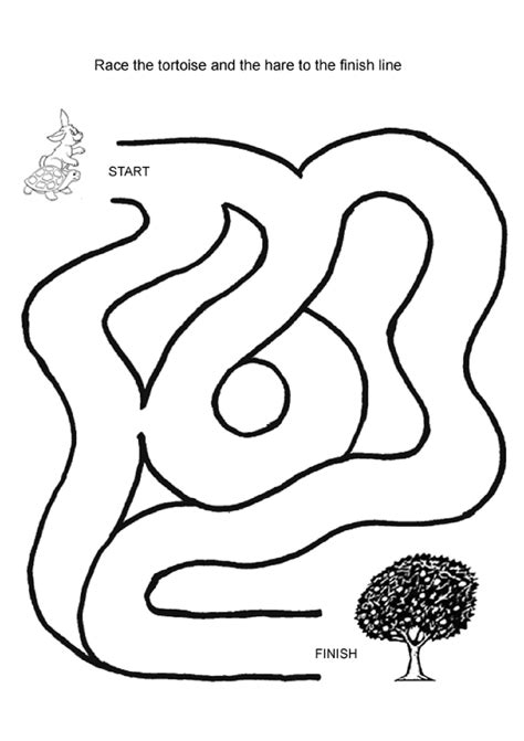 Simple Preschool Mazes Printable