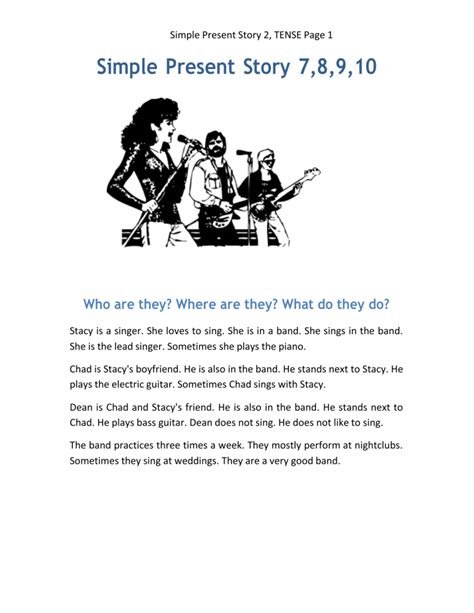 Discussion Simple Present Story 2 Updated