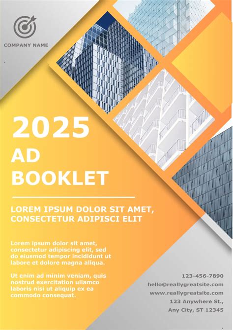 Simple Printable Ad Booklet Template