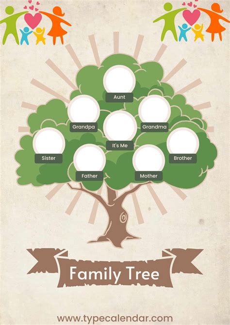 Simple Printable Family Tree Template
