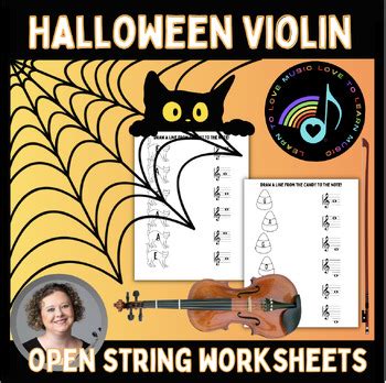 Simple Printable Violin Halloween