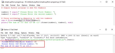 simple program in python