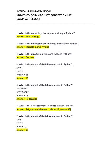 simple python practice questions