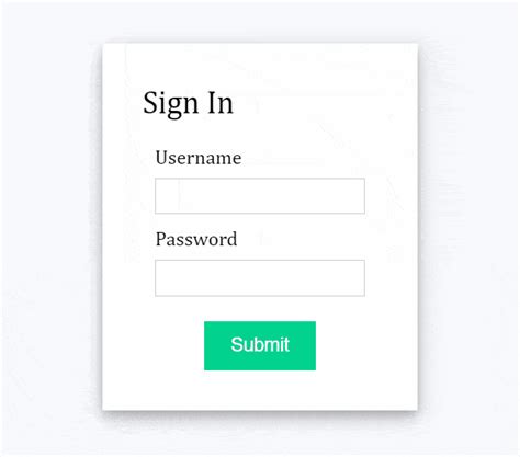 simple react login page example