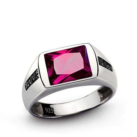simple ruby ring for men
