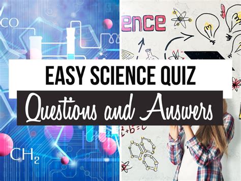 simple science quiz questions with answers