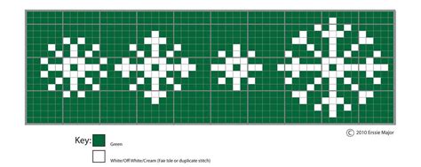 Simple Snowflake Knitting Chart