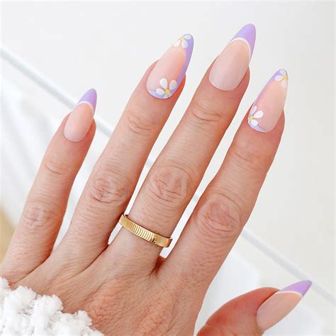 simple spring acrylic nail designs