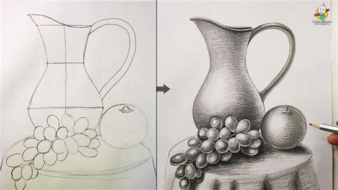 Simple still life drawing tutorial