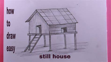 Wooden Stilt House Icon, Simple Style Stock Vector Illustration of