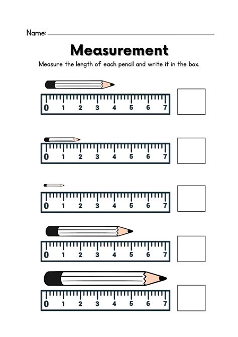 Simple Teaching For Measuring Printable