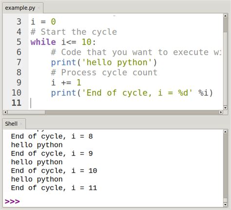 simple while loop program in python