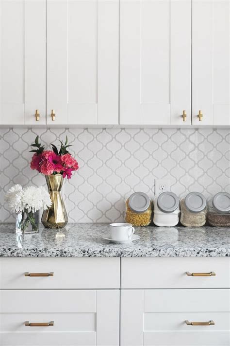 Simple White Tile Backsplash