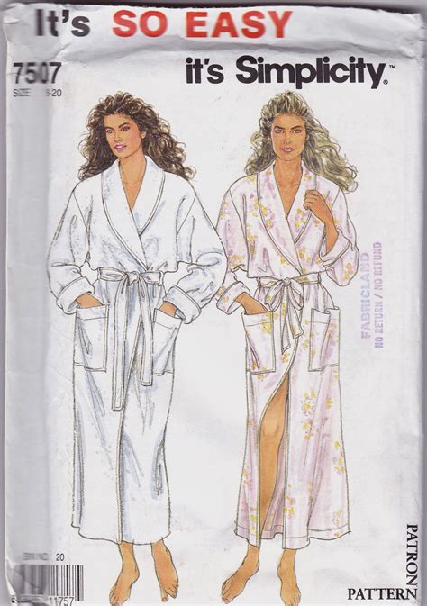 Simplicity Bathrobe Patterns