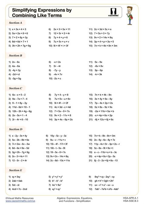 simplify questions for class 3 with answers