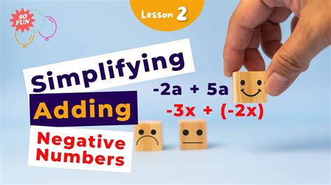 simplifying negative numbers