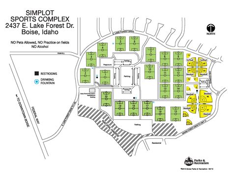 Simplot Sports Complex Field Map