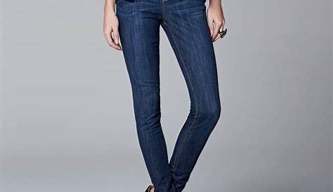 Simply Vera wang Jeans Skinny Mid-Rise Size 2Short | Simply vera wang