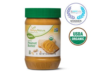 simply nature peanut butter