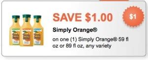 Simply Orange Printable Coupons