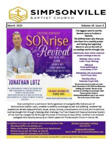 simpsonville baptist church newsletter