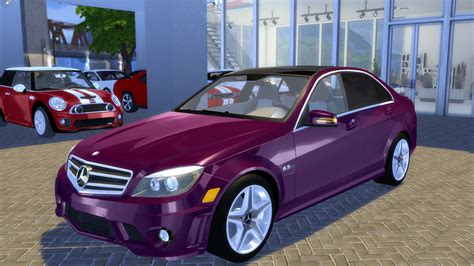 sims 4 cc // custom content decor car vehicle // sims4 sims4cc // 2009 MercedesBenz ML63 AMG