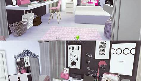 Pastel Bedroom Sims4Luxury Pastel bedroom, Sims 4 cc furniture