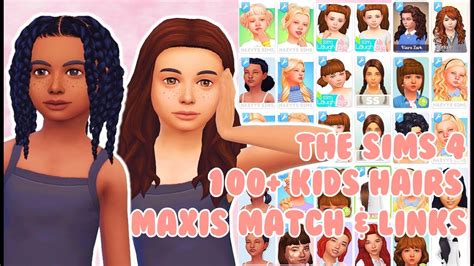 The Sims 4 CC Spotlight Toddler Maxis Match Hair