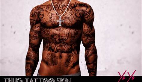 Sims 4 CC Thug Tattoos (25+ Designs) | Maxis Match