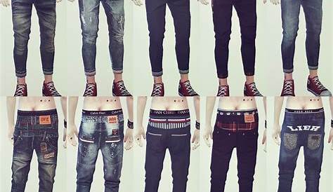 Sims 4 Male Cc Jeans High Quality For Sim,available In 16 Colors