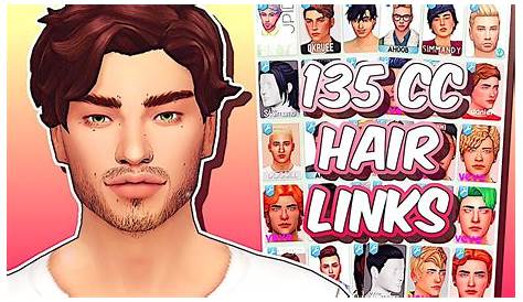 Maxis Match CC World Sims 4, Sims 4 hair male, Sims