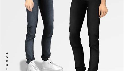 Male Sims Skinny Fit Jeans with Belt The Sims 4 Catalog