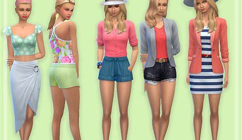 Sims 4 Spring Outfit The Hair Lookbook The Book