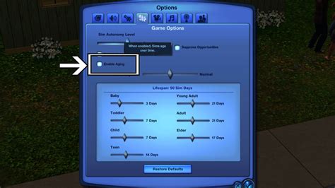 Sims 3 Cheats Age
