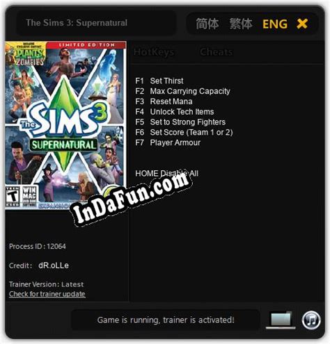 Sims 3 Supernatural Cheats Java
