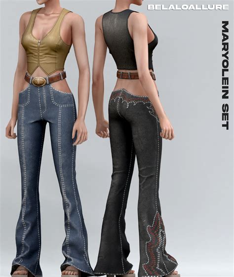 sims 4 cowgirl clothes cc