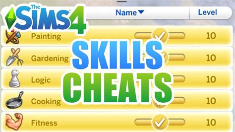 Sims 4 Crafting Skill Cheat
