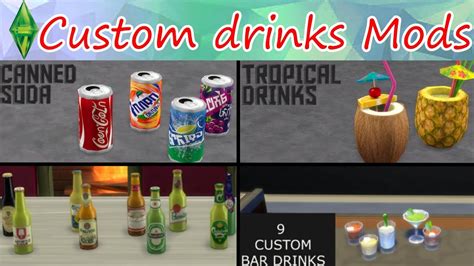 sims 4 custom drinks beer