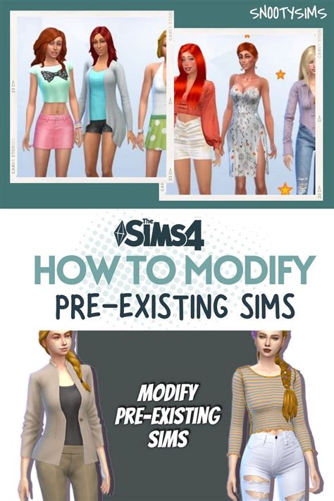 sims 4 editing pre existing sims