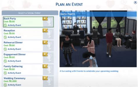 Sims 4 Plan Wedding Event