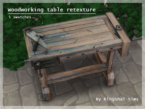 Sims 4 Woodworking Table Mod