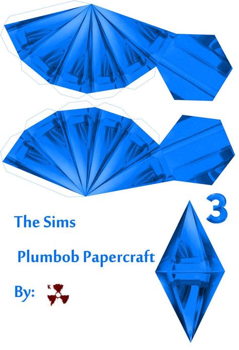 Sims Plumbob Printable Pattern