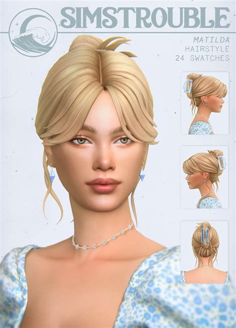 simstrouble hair sims 4 cc