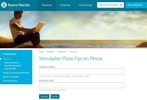 simulador plazo fijo banco nacion online