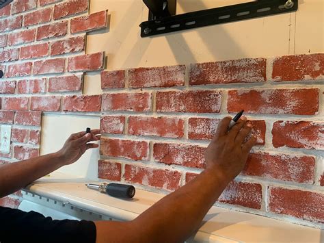 simulated brick wall covering